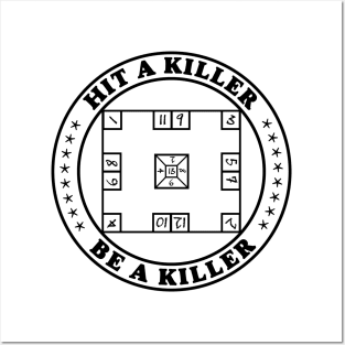 Hit a killer Be a killer - Skelzies Posters and Art